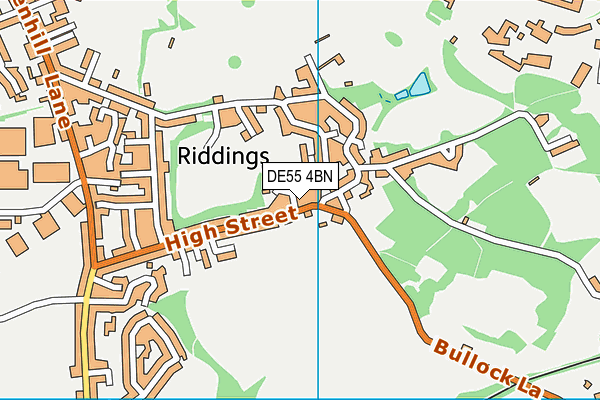 DE55 4BN map - OS VectorMap District (Ordnance Survey)