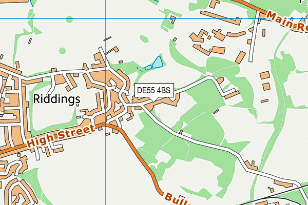 DE55 4BS map - OS VectorMap District (Ordnance Survey)