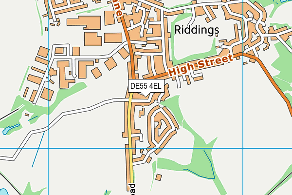 DE55 4EL map - OS VectorMap District (Ordnance Survey)