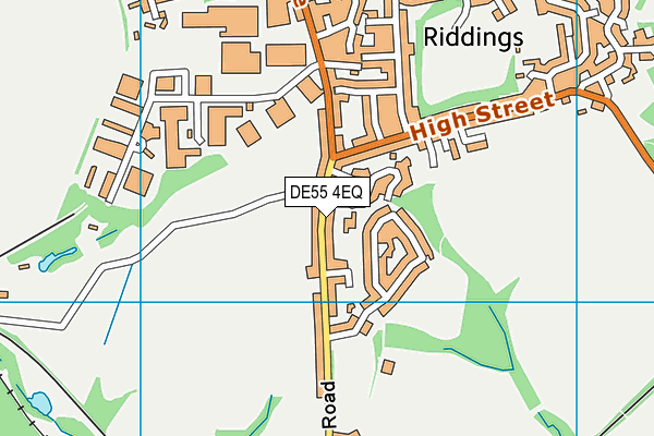 DE55 4EQ map - OS VectorMap District (Ordnance Survey)