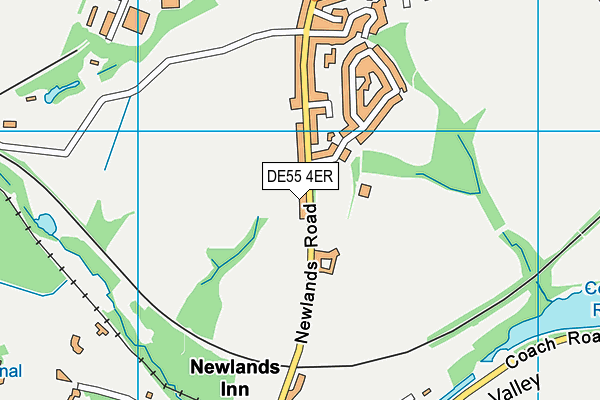 DE55 4ER map - OS VectorMap District (Ordnance Survey)