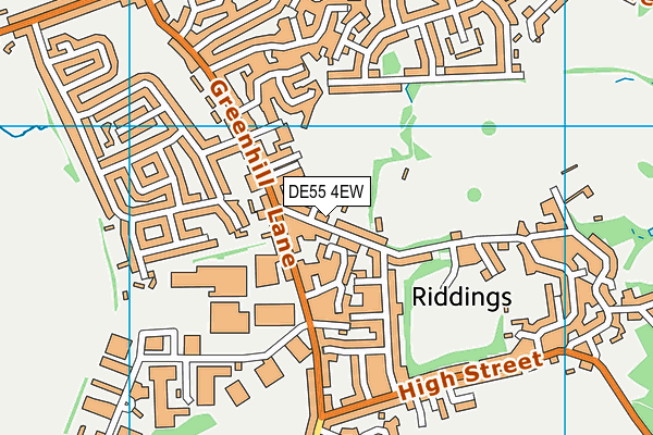 Riddings Infant and Nursery School map (DE55 4EW) - OS VectorMap District (Ordnance Survey)