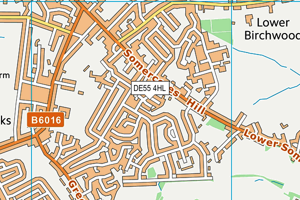 DE55 4HL map - OS VectorMap District (Ordnance Survey)