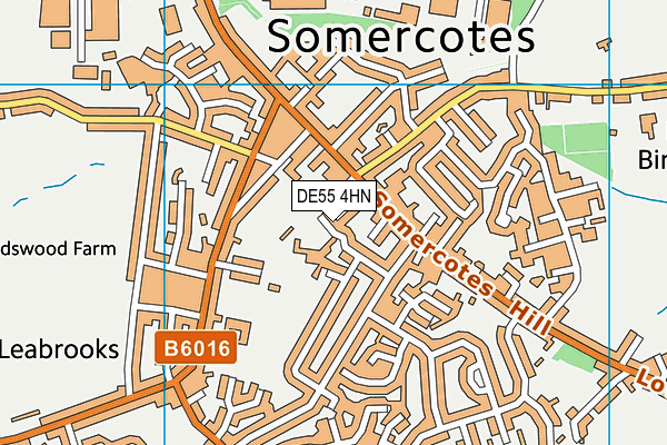 DE55 4HN map - OS VectorMap District (Ordnance Survey)