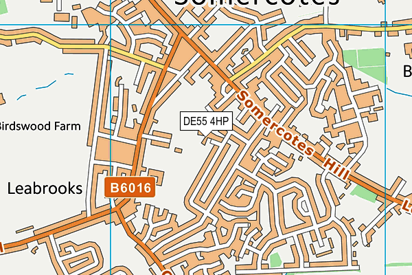 DE55 4HP map - OS VectorMap District (Ordnance Survey)