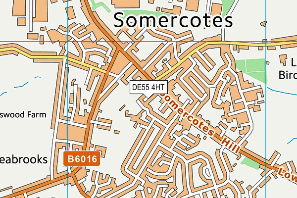DE55 4HT map - OS VectorMap District (Ordnance Survey)