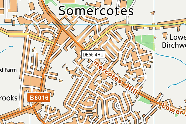 DE55 4HU map - OS VectorMap District (Ordnance Survey)