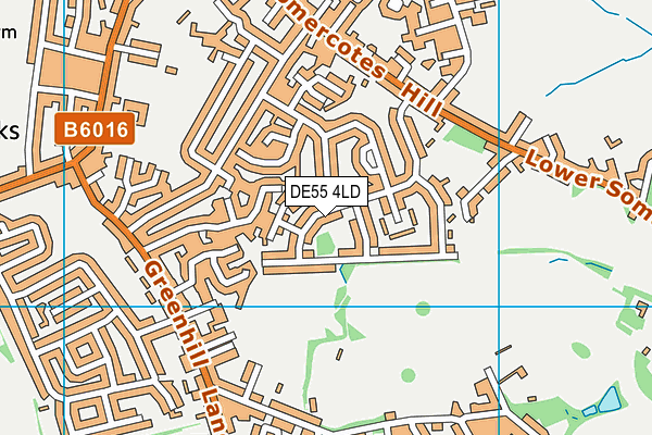 DE55 4LD map - OS VectorMap District (Ordnance Survey)