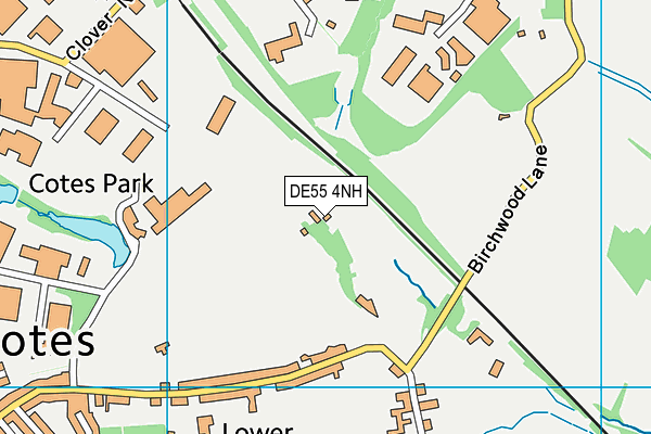 DE55 4NH map - OS VectorMap District (Ordnance Survey)