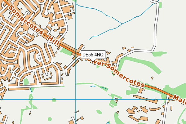 DE55 4NQ map - OS VectorMap District (Ordnance Survey)