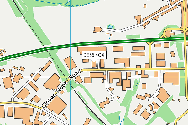 DE55 4QX map - OS VectorMap District (Ordnance Survey)