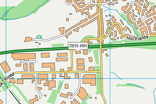 DE55 4RH map - OS VectorMap District (Ordnance Survey)