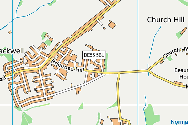 DE55 5BL map - OS VectorMap District (Ordnance Survey)