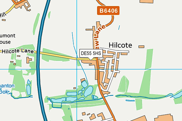 DE55 5HS map - OS VectorMap District (Ordnance Survey)