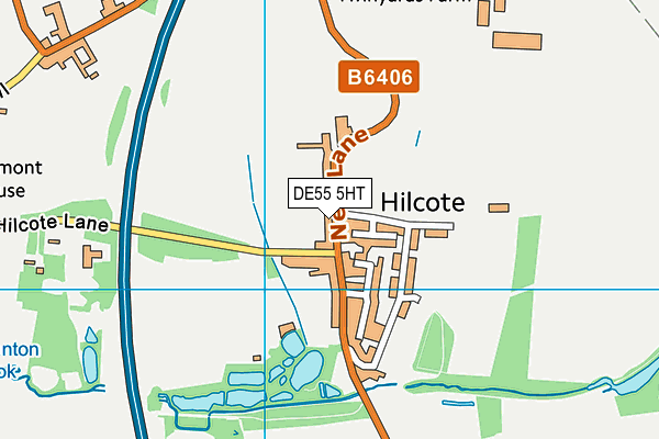 DE55 5HT map - OS VectorMap District (Ordnance Survey)