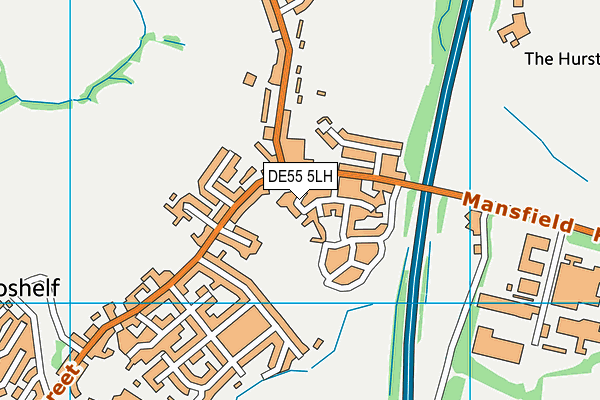 DE55 5LH map - OS VectorMap District (Ordnance Survey)