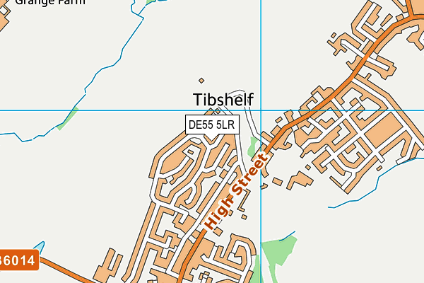 DE55 5LR map - OS VectorMap District (Ordnance Survey)