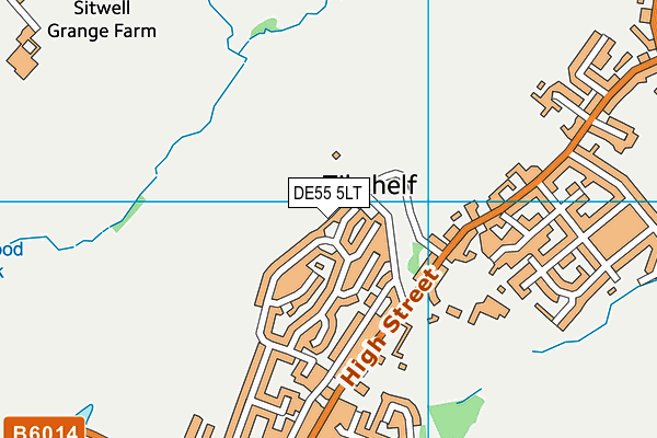DE55 5LT map - OS VectorMap District (Ordnance Survey)
