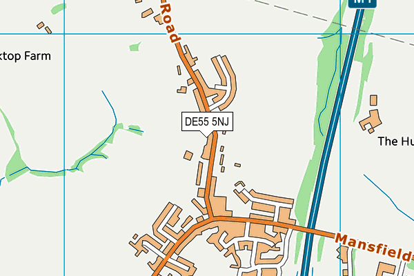 DE55 5NJ map - OS VectorMap District (Ordnance Survey)