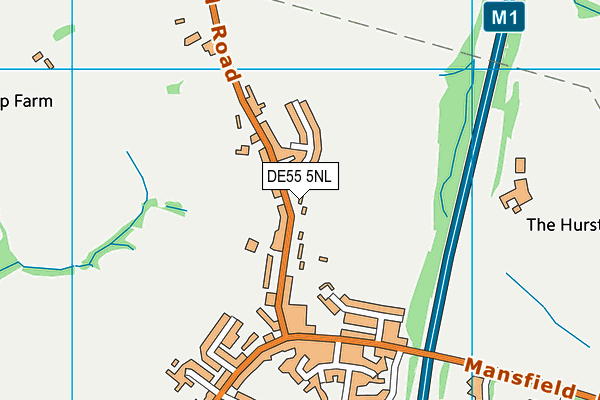 DE55 5NL map - OS VectorMap District (Ordnance Survey)