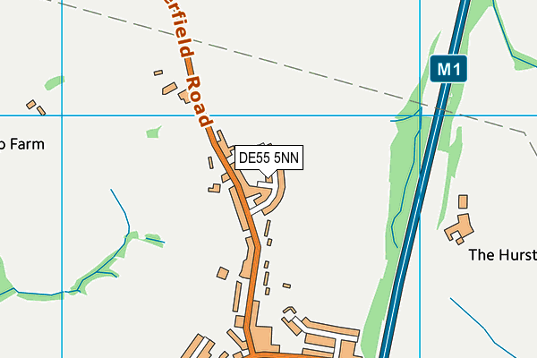 DE55 5NN map - OS VectorMap District (Ordnance Survey)