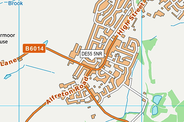 DE55 5NR map - OS VectorMap District (Ordnance Survey)