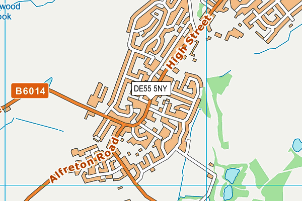 DE55 5NY map - OS VectorMap District (Ordnance Survey)