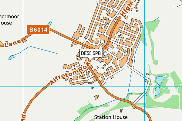 Town End Junior School map (DE55 5PB) - OS VectorMap District (Ordnance Survey)