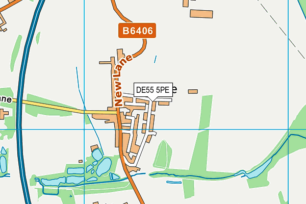 DE55 5PE map - OS VectorMap District (Ordnance Survey)