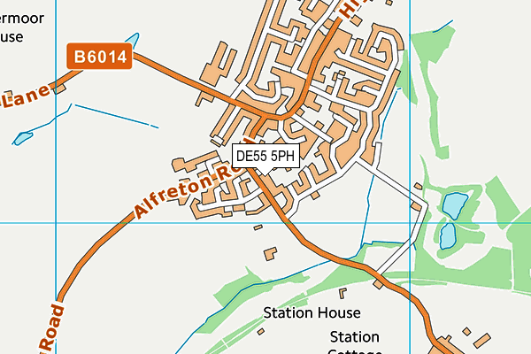 DE55 5PH map - OS VectorMap District (Ordnance Survey)