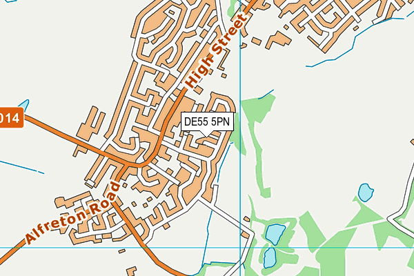 DE55 5PN map - OS VectorMap District (Ordnance Survey)