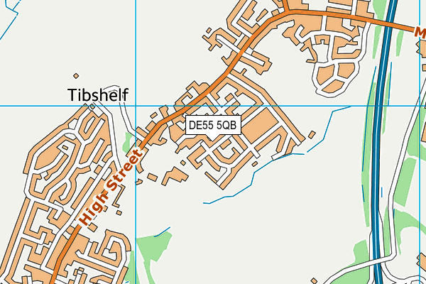 DE55 5QB map - OS VectorMap District (Ordnance Survey)