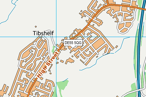 DE55 5QG map - OS VectorMap District (Ordnance Survey)