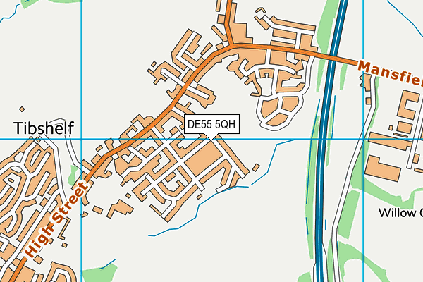DE55 5QH map - OS VectorMap District (Ordnance Survey)