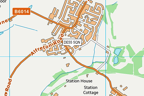 DE55 5QN map - OS VectorMap District (Ordnance Survey)