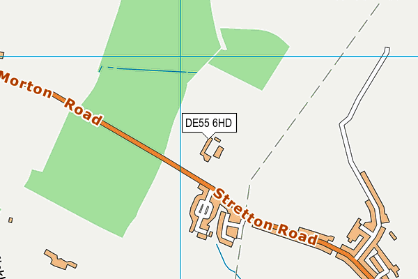 DE55 6HD map - OS VectorMap District (Ordnance Survey)