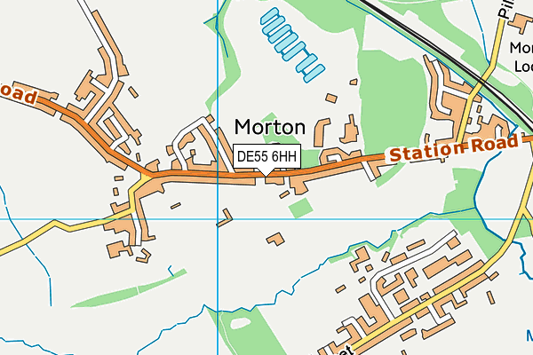 Morton Primary Academy map (DE55 6HH) - OS VectorMap District (Ordnance Survey)