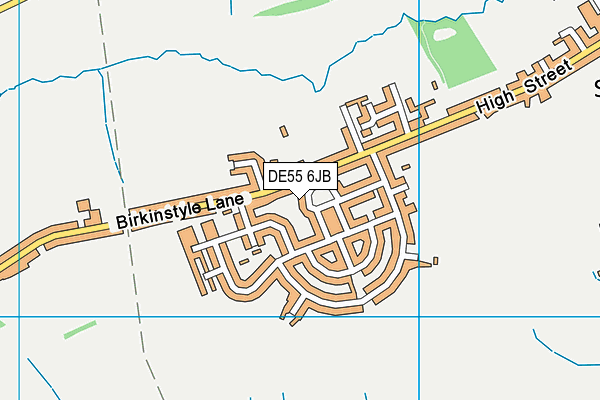 DE55 6JB map - OS VectorMap District (Ordnance Survey)