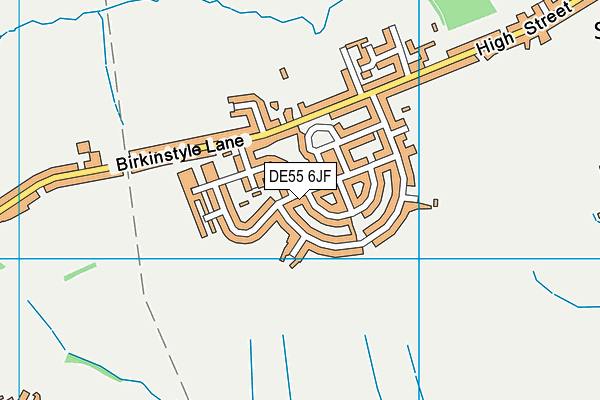 DE55 6JF map - OS VectorMap District (Ordnance Survey)