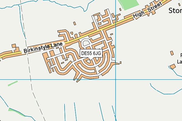 DE55 6JG map - OS VectorMap District (Ordnance Survey)