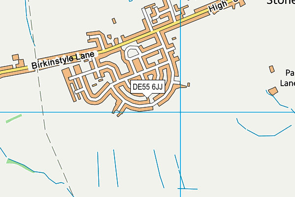 DE55 6JJ map - OS VectorMap District (Ordnance Survey)