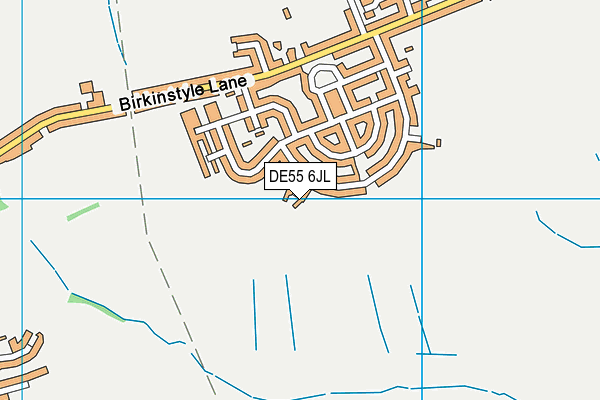 DE55 6JL map - OS VectorMap District (Ordnance Survey)