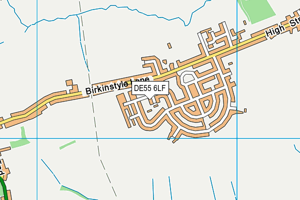 DE55 6LF map - OS VectorMap District (Ordnance Survey)