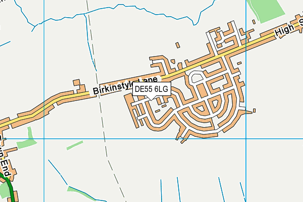 DE55 6LG map - OS VectorMap District (Ordnance Survey)