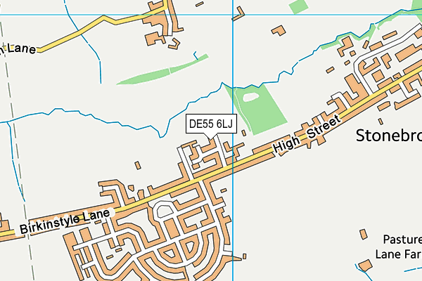 DE55 6LJ map - OS VectorMap District (Ordnance Survey)