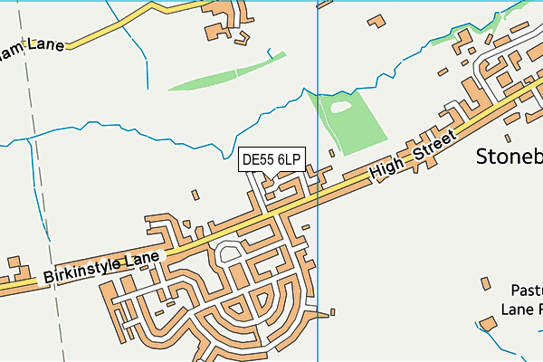 DE55 6LP map - OS VectorMap District (Ordnance Survey)