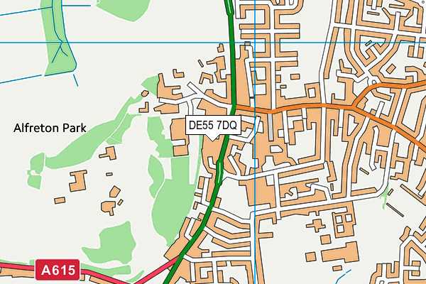 In Trim Health Club (Closed) map (DE55 7DQ) - OS VectorMap District (Ordnance Survey)