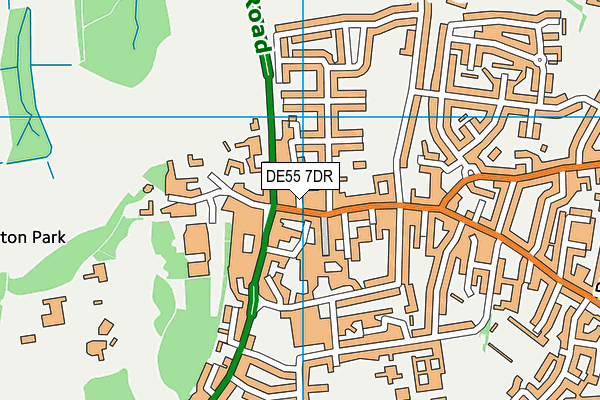 DE55 7DR map - OS VectorMap District (Ordnance Survey)