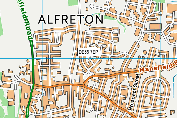 DE55 7EP map - OS VectorMap District (Ordnance Survey)