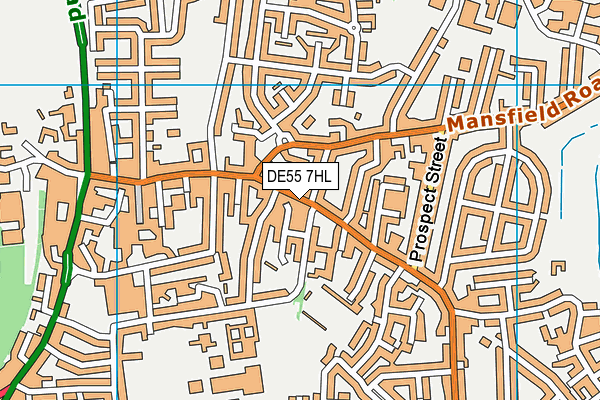 DE55 7HL map - OS VectorMap District (Ordnance Survey)